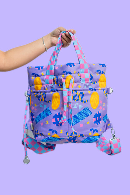 Mini Chunky Dumpling Backpack - Confetti