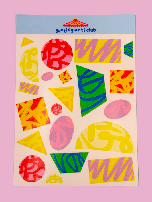 Sticker Sheet - Shapes
