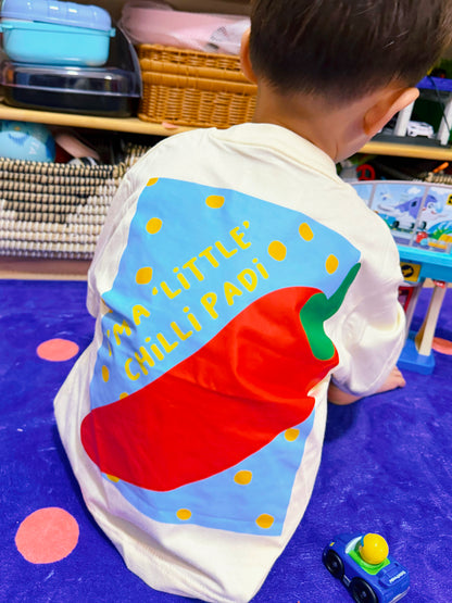 Kids Oversized T-Shirt in Chilli Padi (Pre-Order)