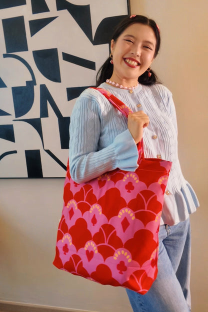 Wonderland Canvas Tote Bag - Red Queen