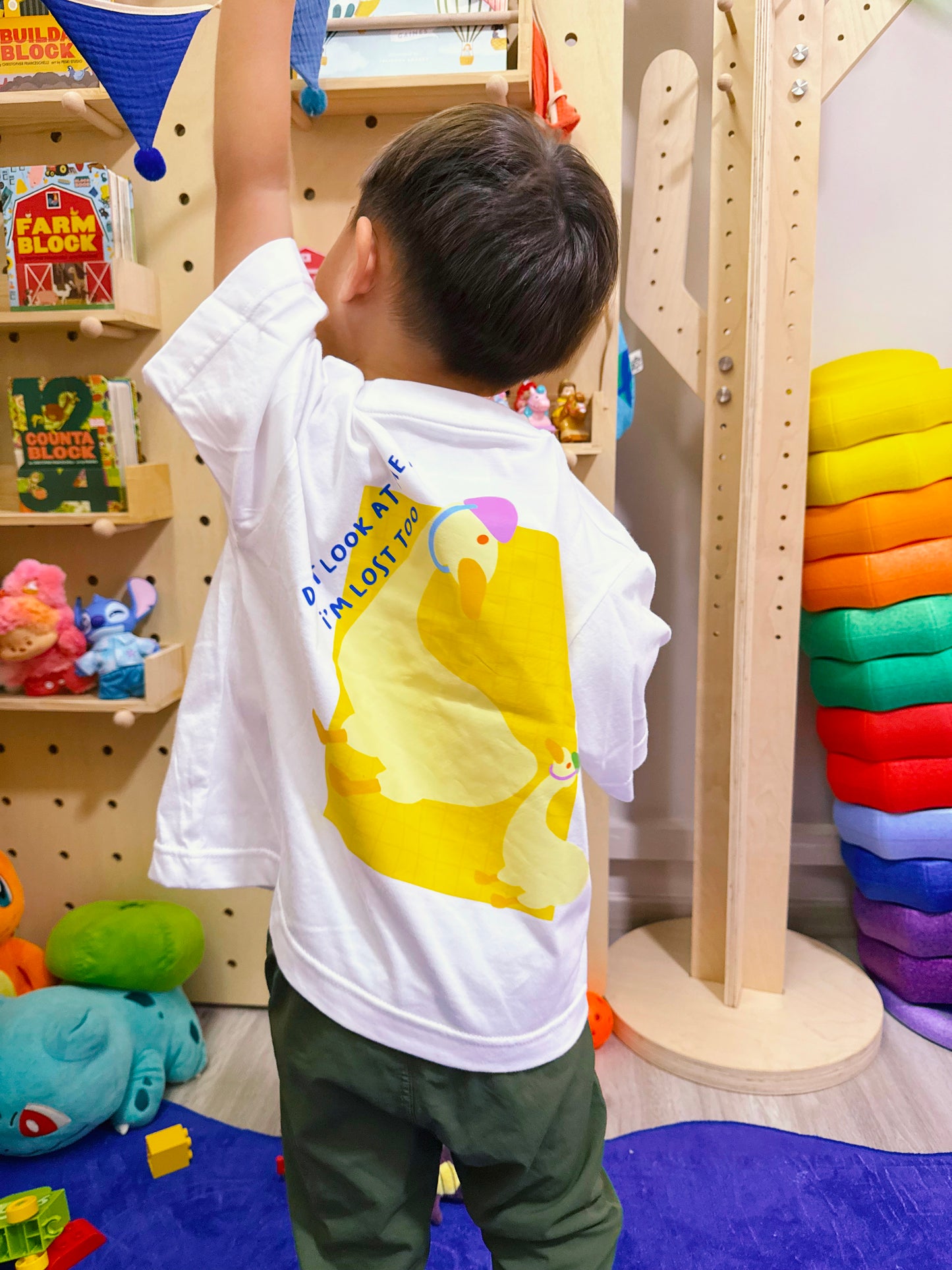 Kids Oversized T-Shirt in Lost Goose (Pre-Order)