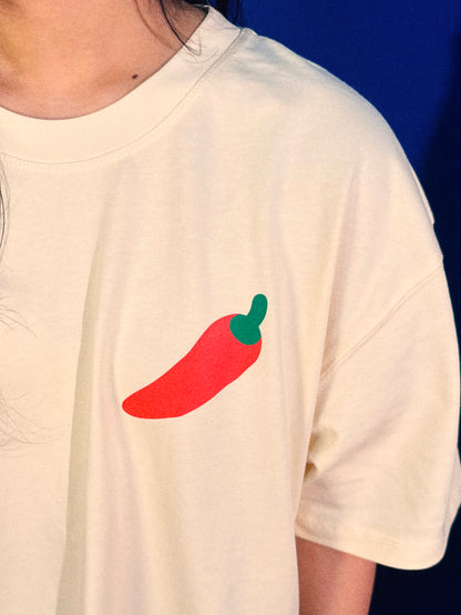 Adult Oversized T-Shirt in Chilli Padi (Pre-Order)