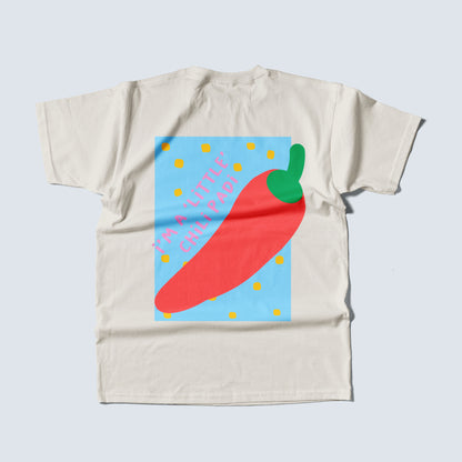Adult Oversized T-Shirt in Chilli Padi (Pre-Order)