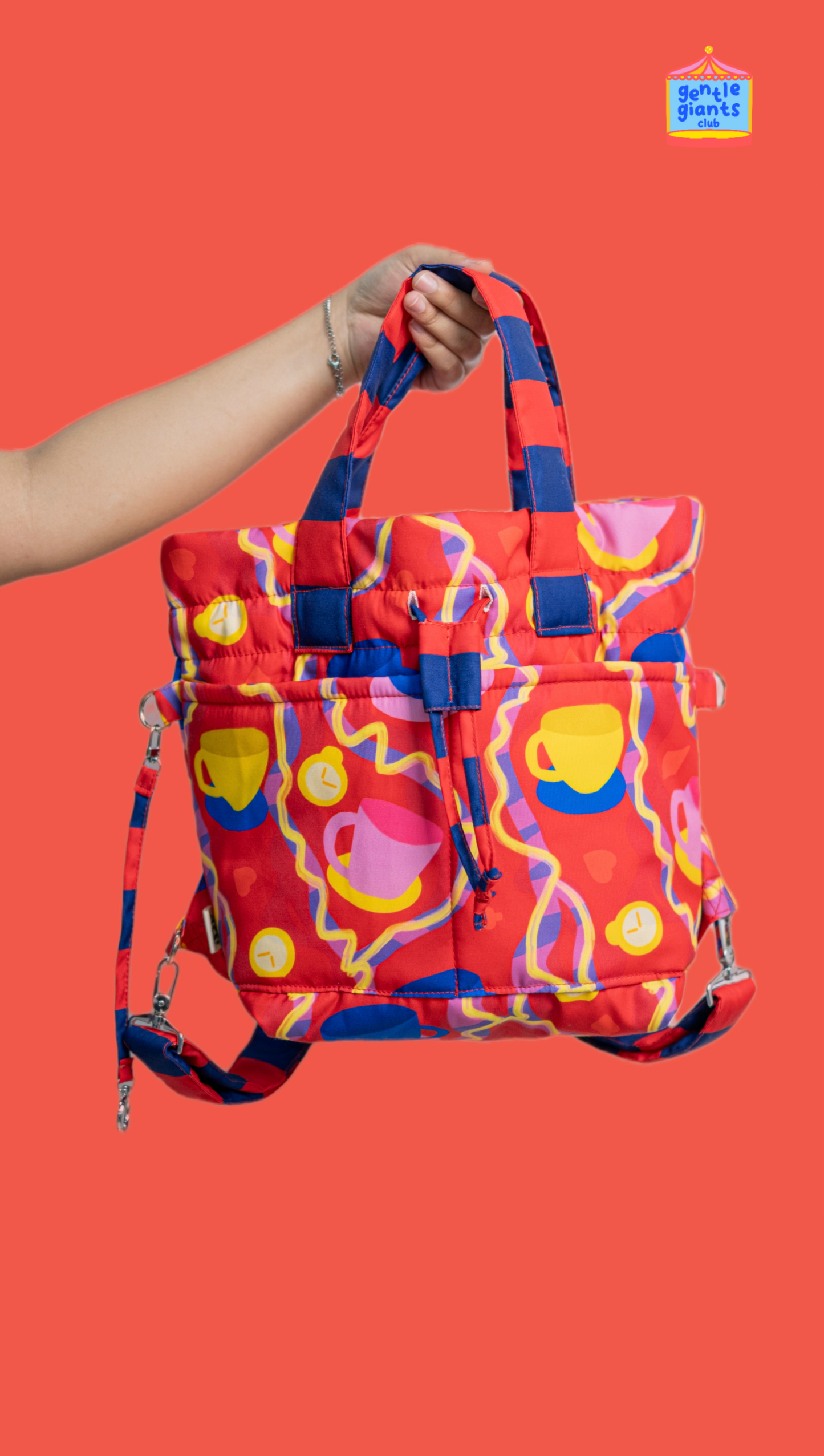 Mini Chunky Dumpling Backpack - Tea Party
