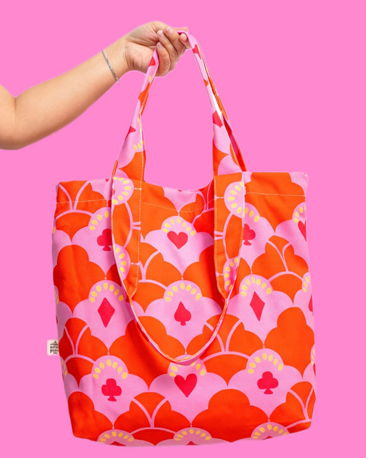 Wonderland Canvas Tote Bag - Red Queen