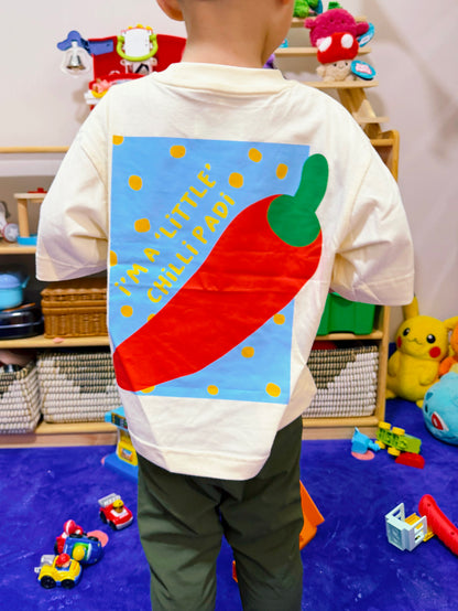 Kids Oversized T-Shirt in Chilli Padi (Pre-Order)