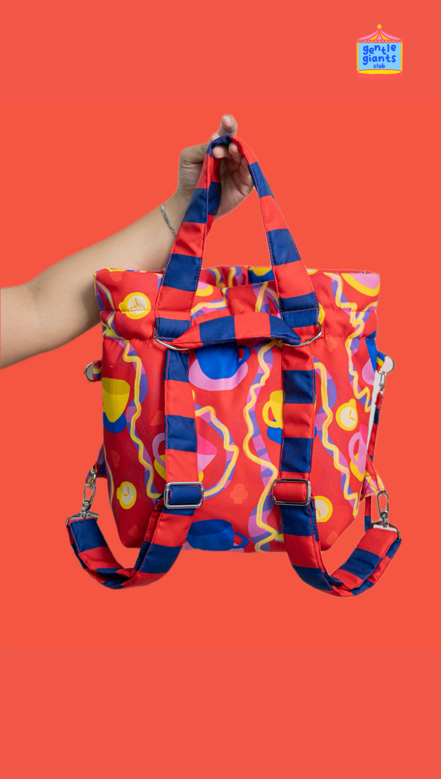 Mini Chunky Dumpling Backpack - Tea Party