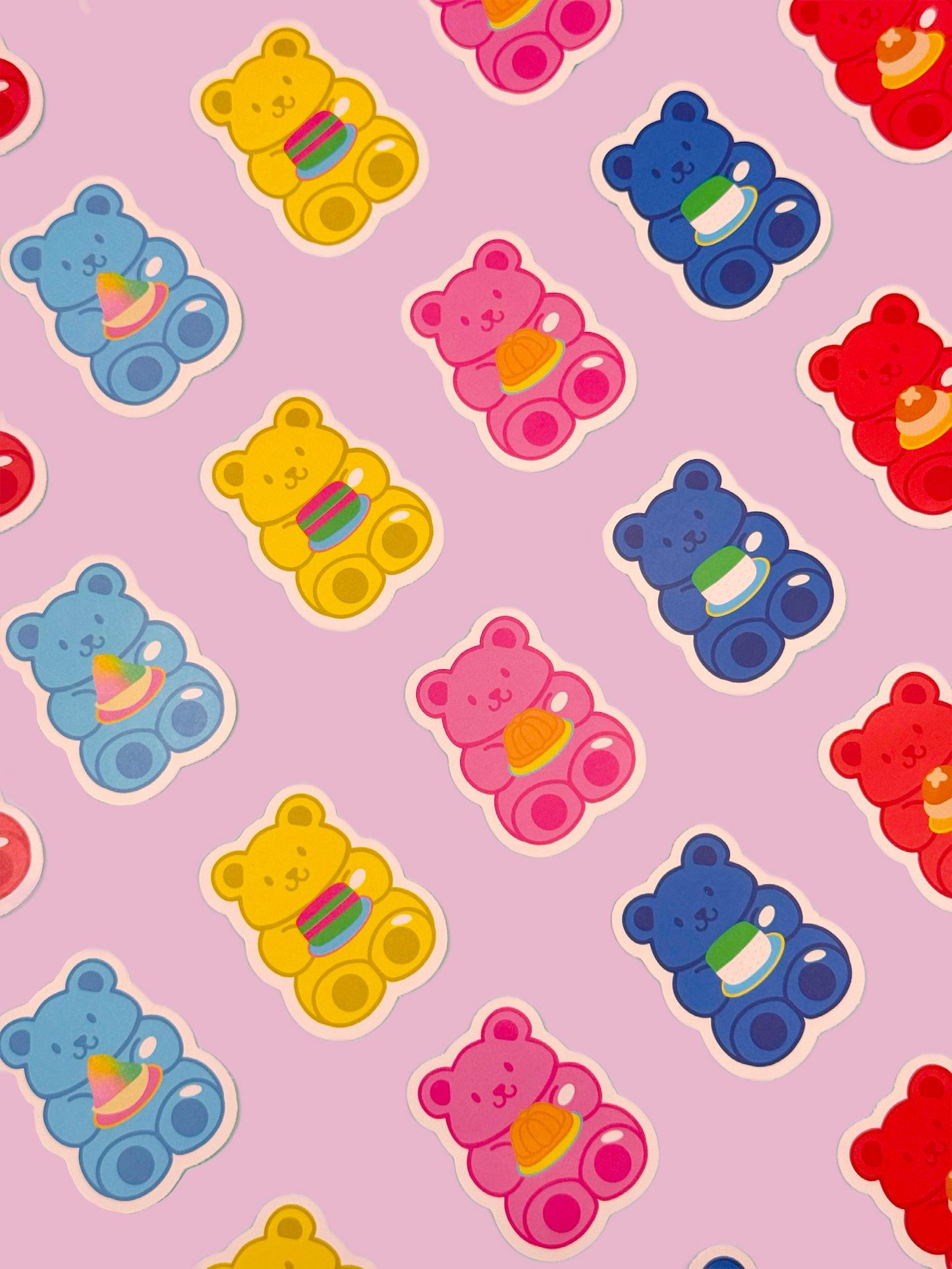 Single Stickers - Local Desserts Gummy Bears