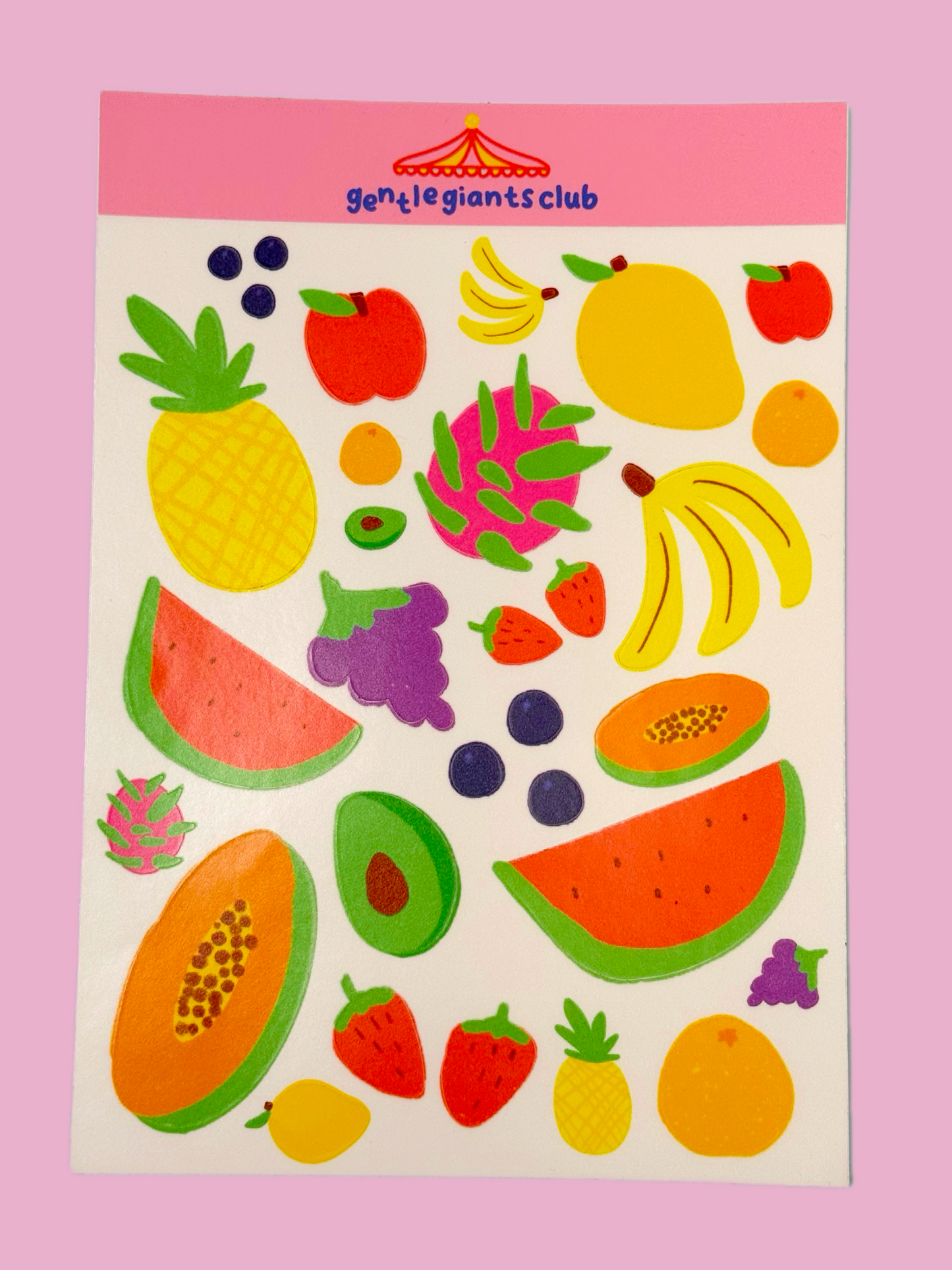 Sticker Sheet - Fruits