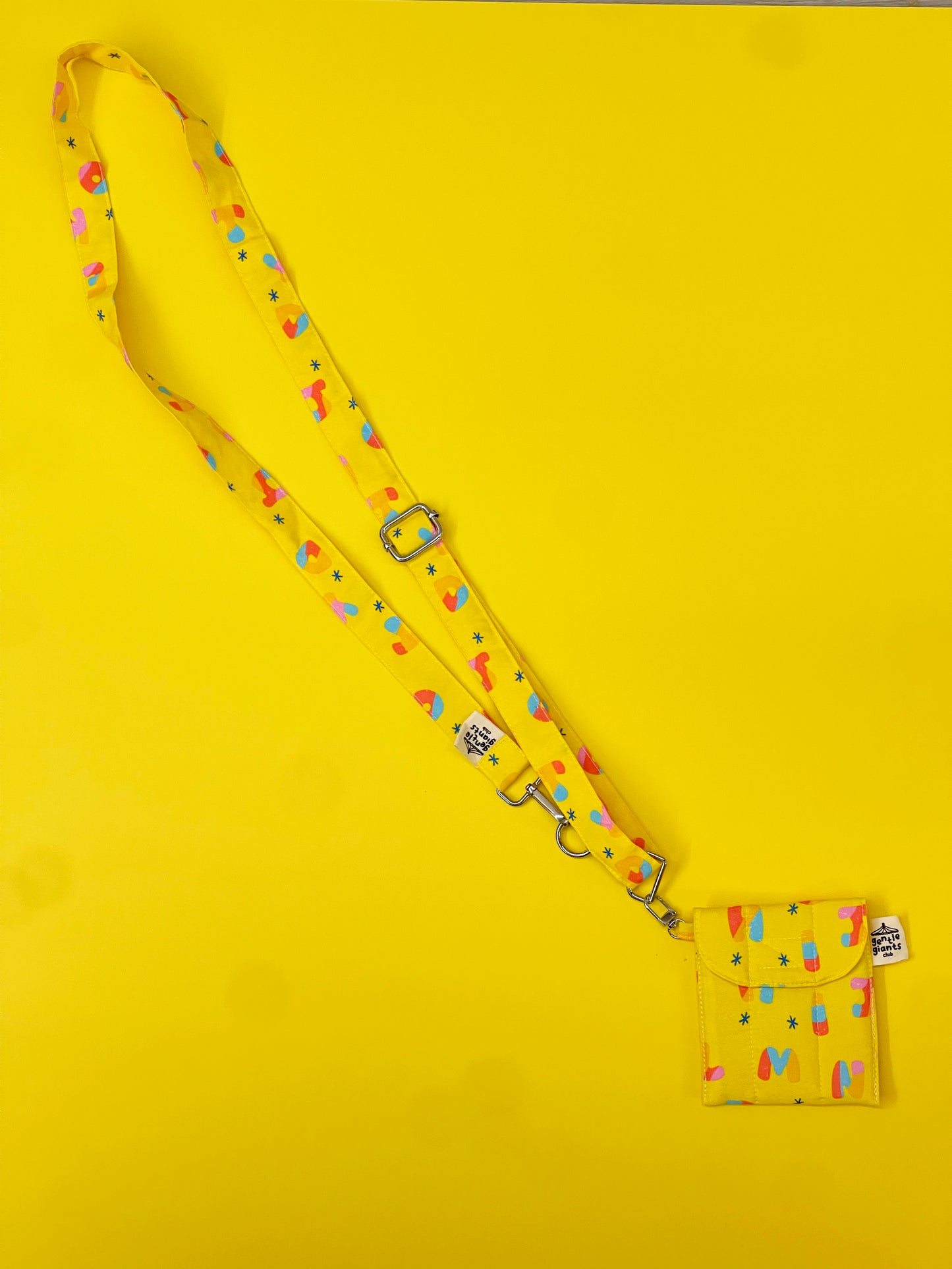 4-in-1 Multi-Utility Lanyard in Yellow Alphabets